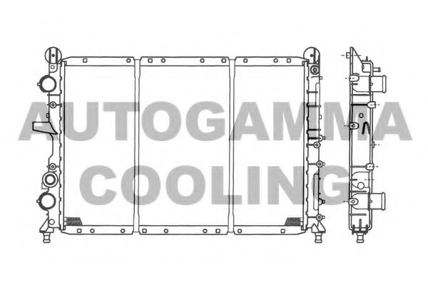 AUTOGAMMA 100267 Radiator, engine cooling